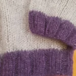 Thumbnail for Hand-knitted lilac-mauve jumper, mohair-style, cosy