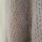 Thumbnail for Hand-knitted lilac-mauve jumper, mohair-style, cosy