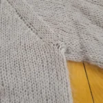 Thumbnail for Hand-knitted lilac-mauve jumper, mohair-style, cosy