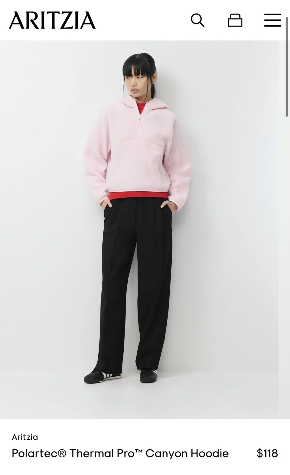 Image for Aritzia: Polartec Thermal Pro Canyon Hoodie