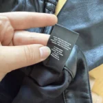 Thumbnail for Wilfred black faux leather cargo-style trousers, size 2