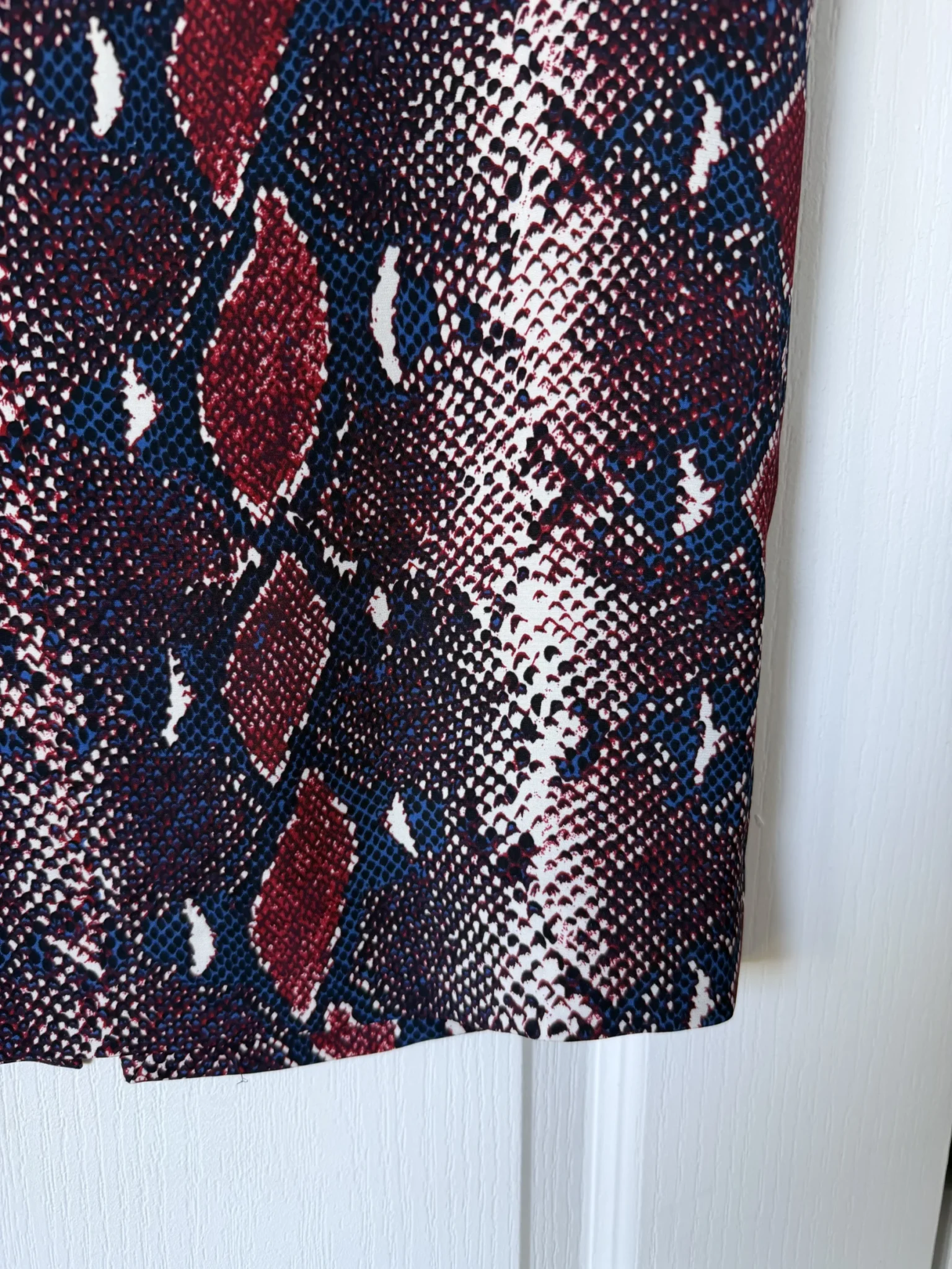 Image for Diane Von Furstenberg skirt, size 12, python print