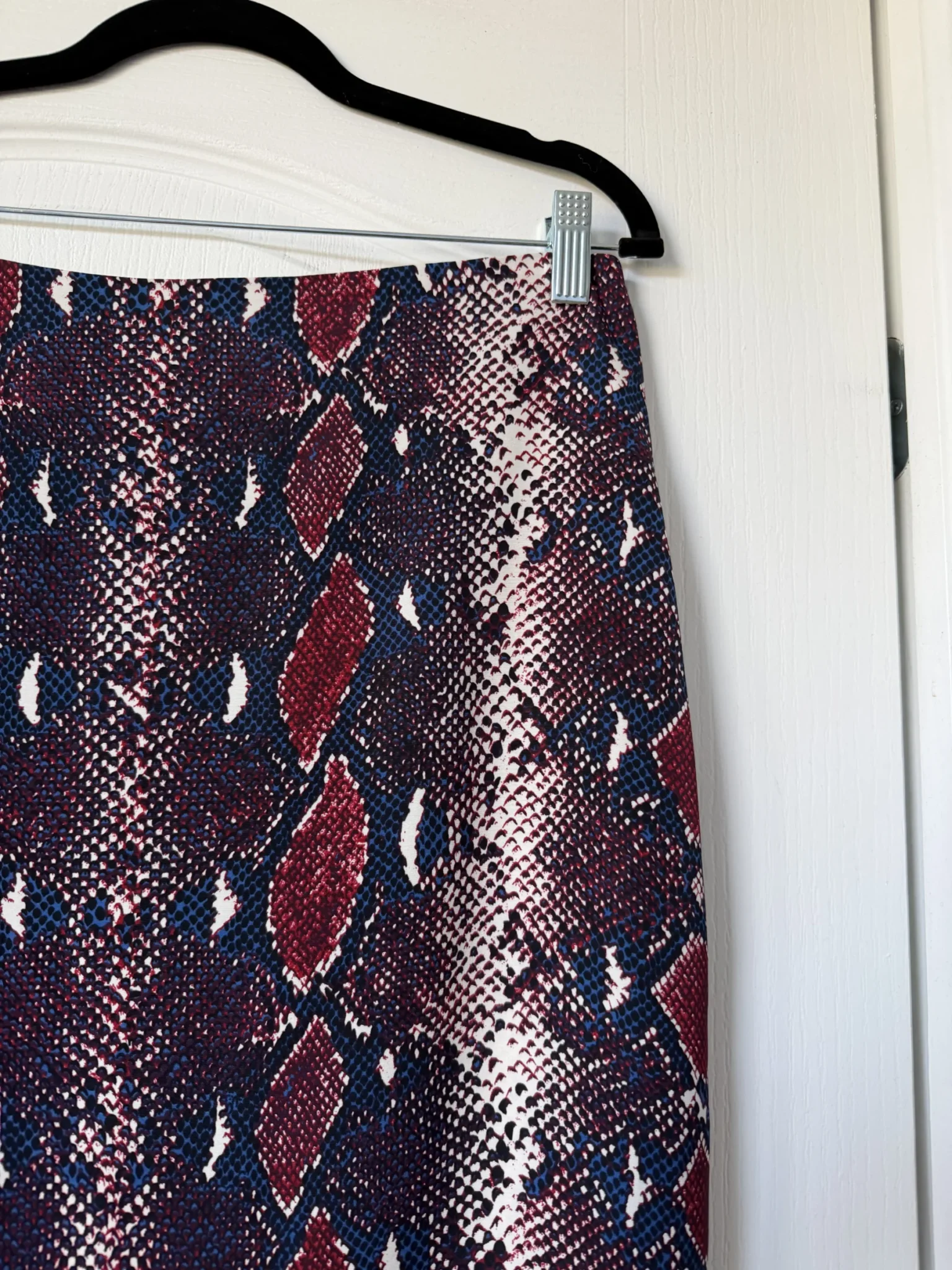 Image for Diane Von Furstenberg skirt, size 12, python print