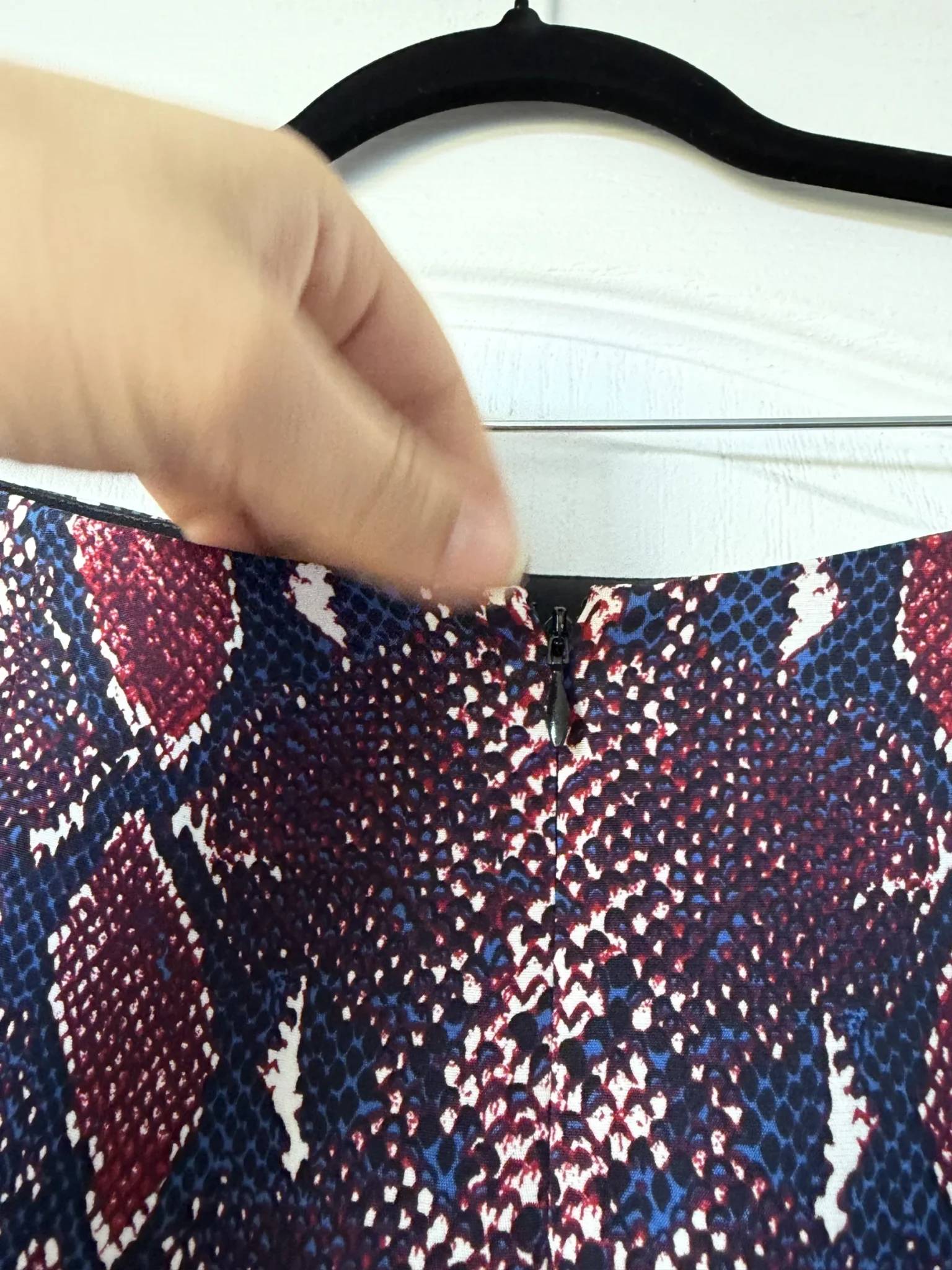Image for Diane Von Furstenberg skirt, size 12, python print