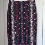 Thumbnail for Diane Von Furstenberg skirt, size 12, python print