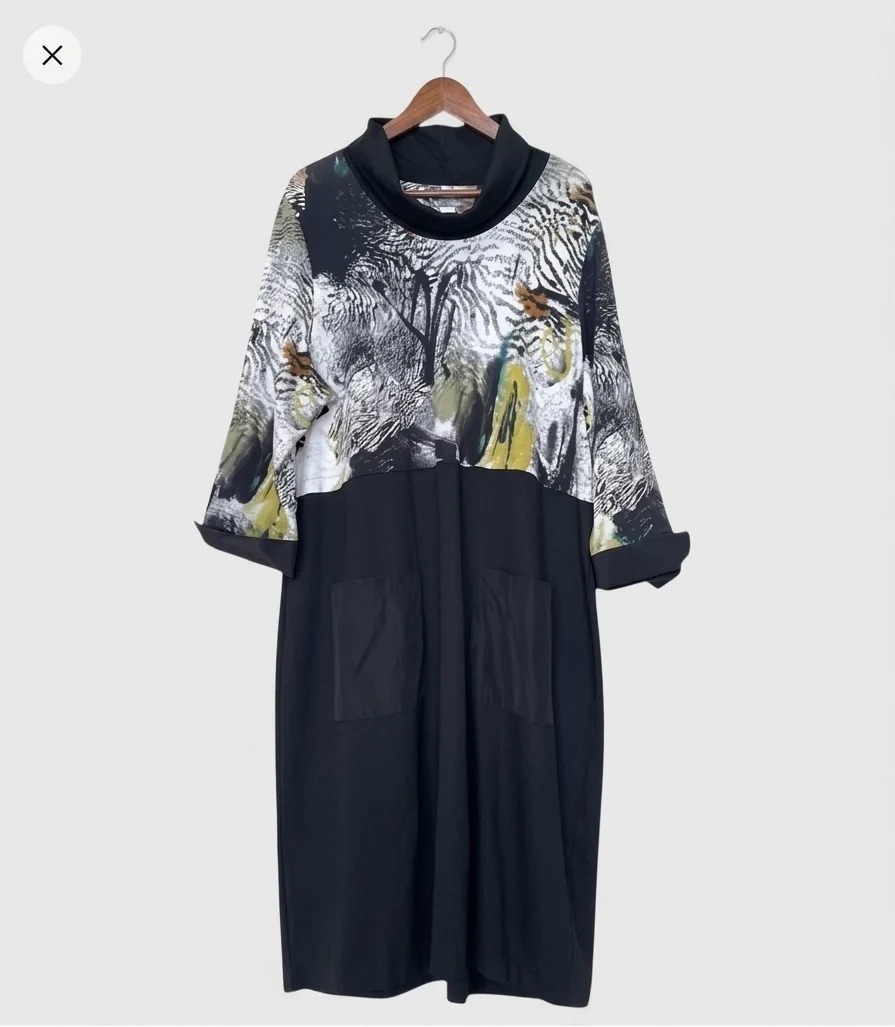 Dolcezza ‘Safari Escape’ artistic dress – Size XXL – Pockets – Cotton *Other seconde main