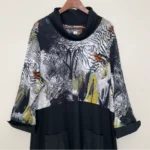 Thumbnail for Dolcezza ‘Safari Escape’ artistic dress – Size XXL – Pockets – Cotton