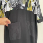Thumbnail for Dolcezza ‘Safari Escape’ artistic dress – Size XXL – Pockets – Cotton