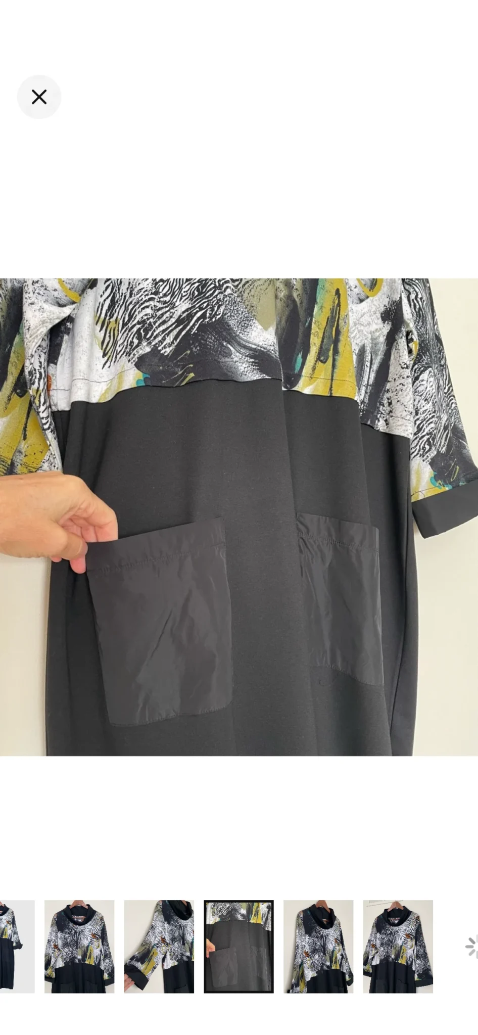 Image for Dolcezza ‘Safari Escape’ artistic dress – Size XXL – Pockets – Cotton