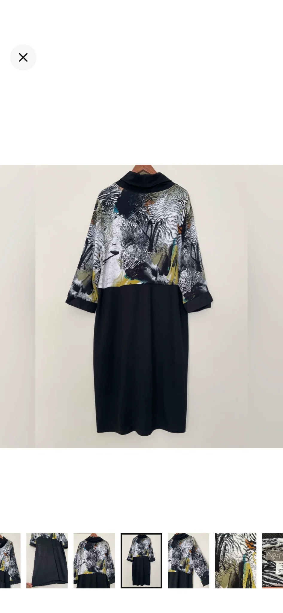 Image for Dolcezza ‘Safari Escape’ artistic dress – Size XXL – Pockets – Cotton