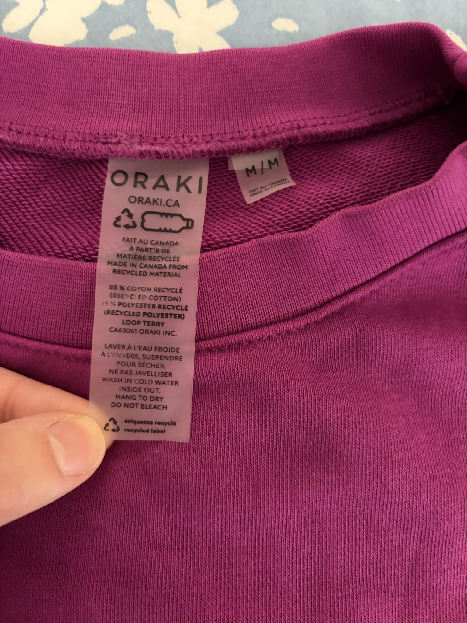 Image for French terry jumper – Magenta