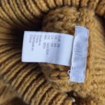 Thumbnail for Oversized mustard-yellow knitted jumper