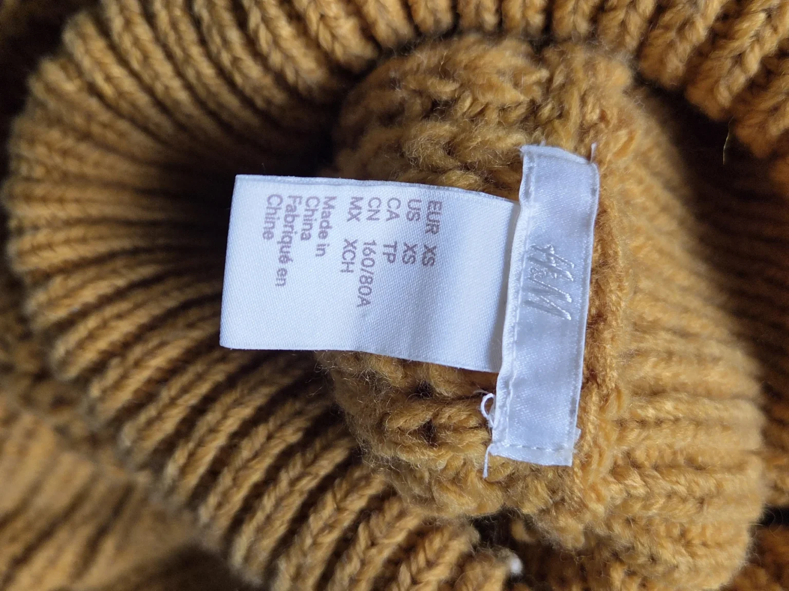 Image for Oversized mustard-yellow knitted jumper