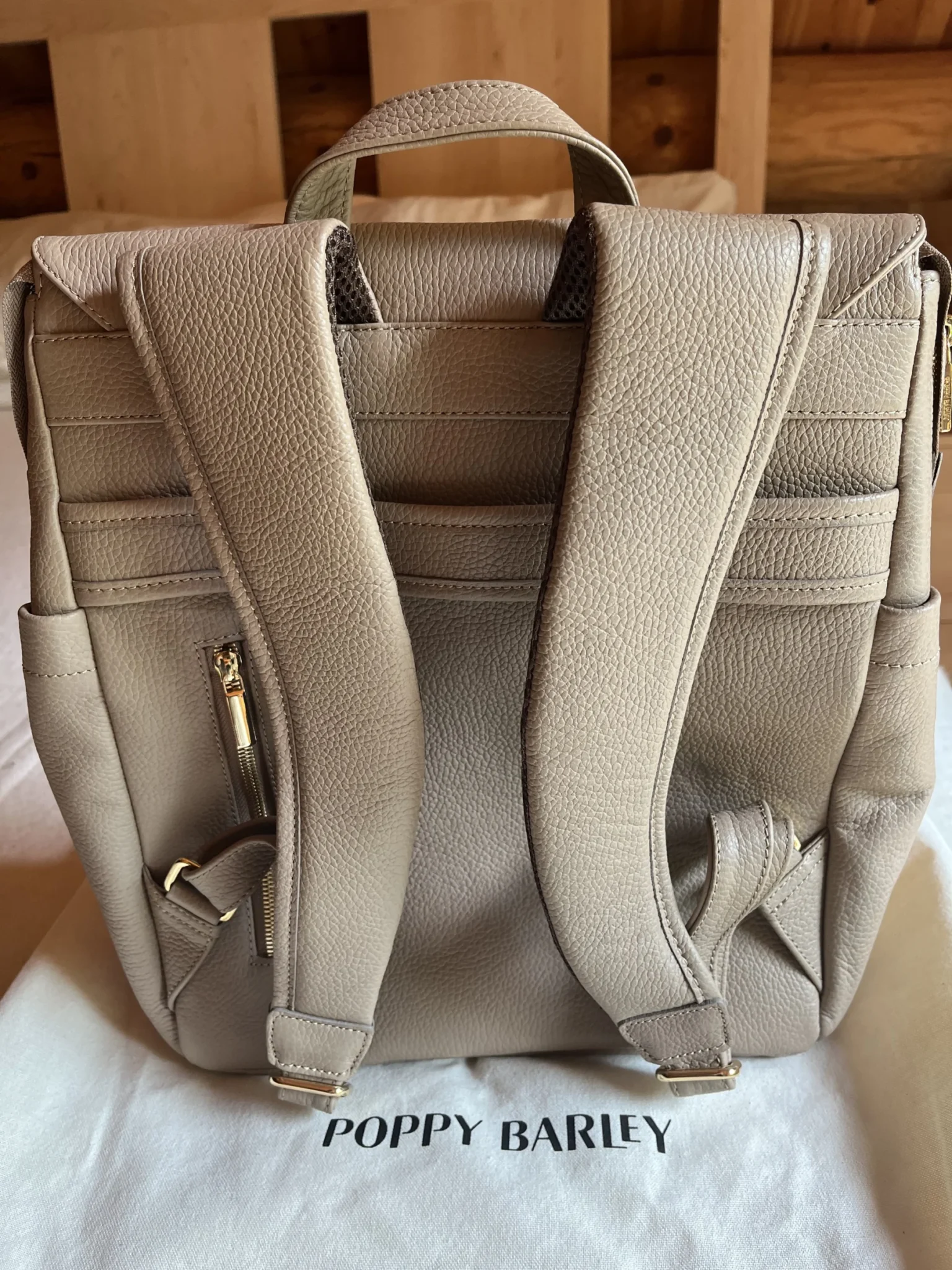 Image for Poppy Barley leather rucksack