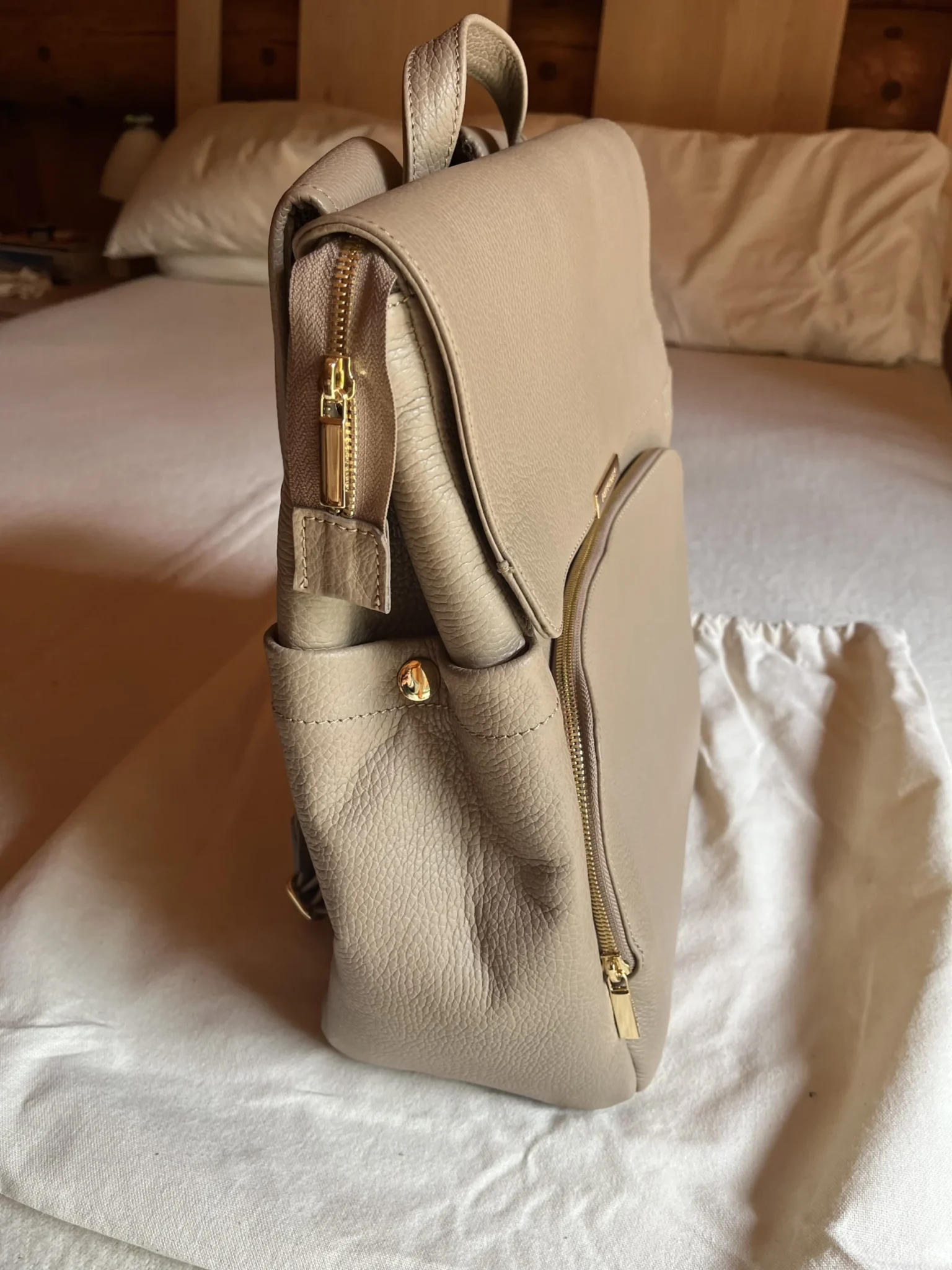 Image for Poppy Barley leather rucksack