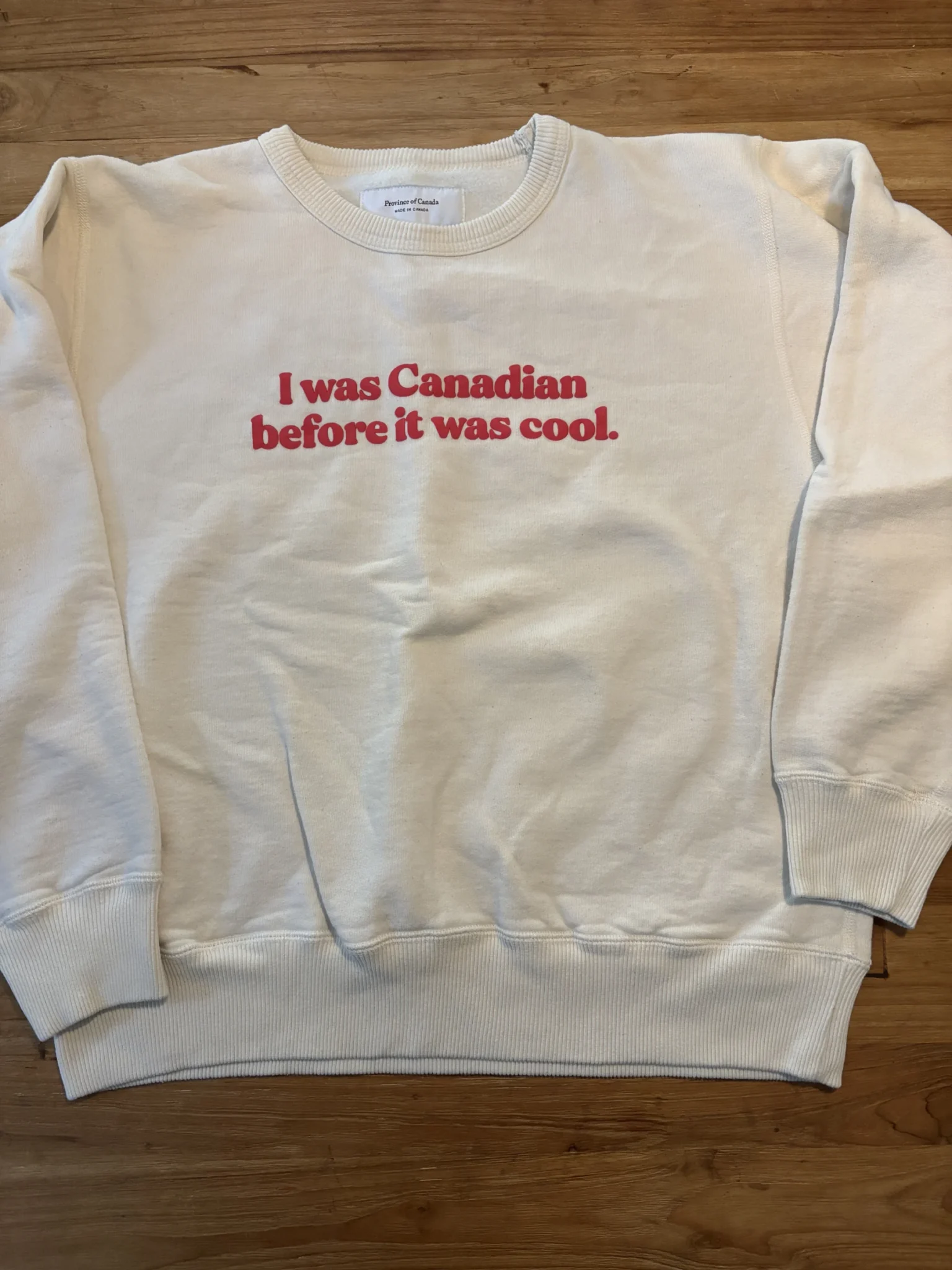 Featured image for Province of Canada - Cool Canadian Sweatshirt, Cream - S