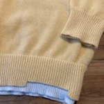 Thumbnail for UNFLUID Studio – oversized jumper in butter yellow and white