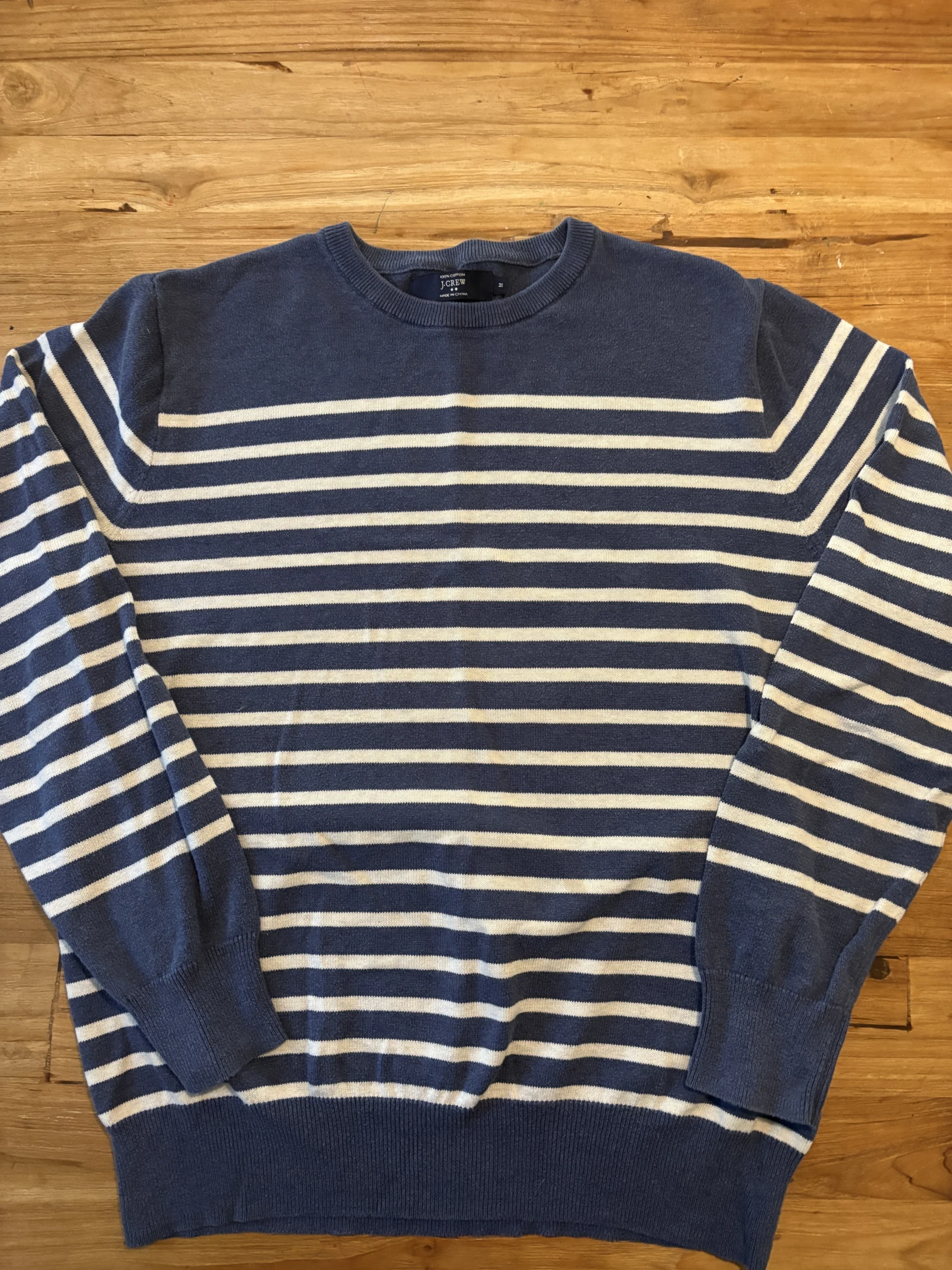 J.Crew - pull marin rayé 100 % coton - M JCrew seconde main