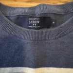 Thumbnail for J.Crew - pull marin rayé 100 % coton - M