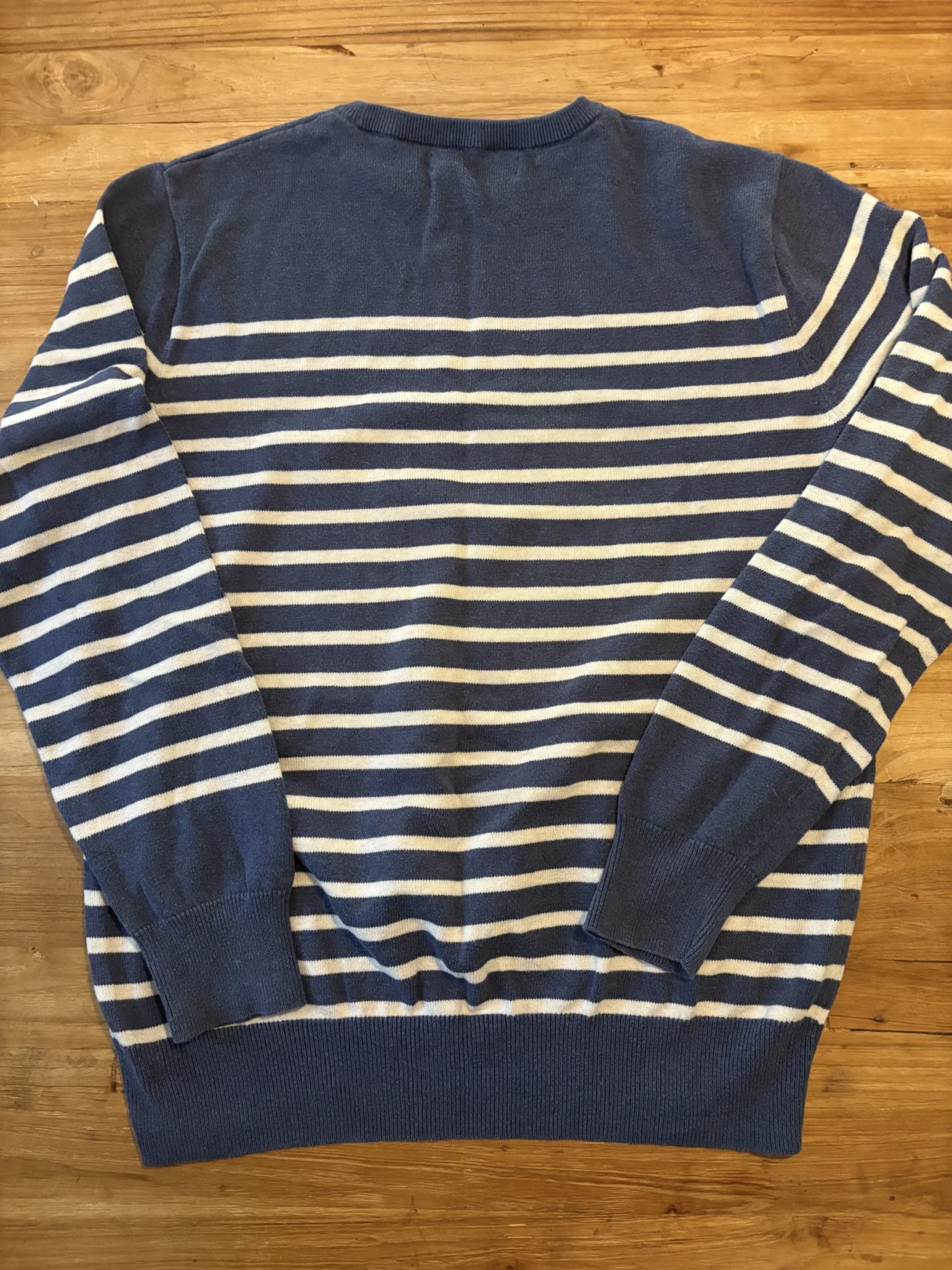 Image for J.Crew - pull marin rayé 100 % coton - M