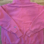 Thumbnail for Champion Reverse Weave – pink hoodie with chenille logo – L