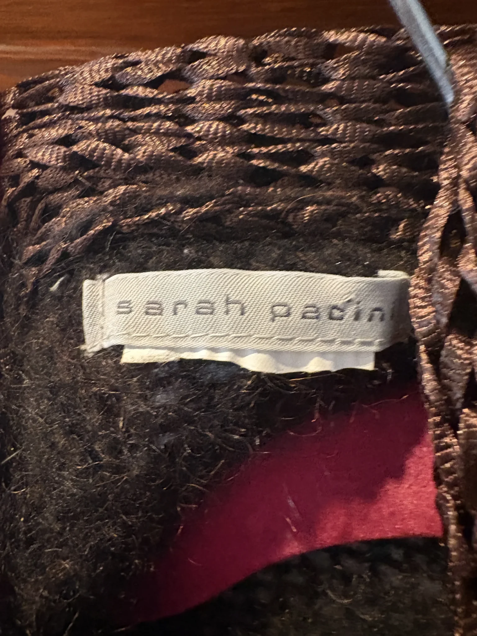 Image for Sarah Pacini – long, asymmetrical cardigan with a decorative collar
