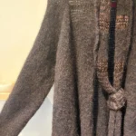 Thumbnail for Sarah Pacini – long, asymmetrical cardigan with a decorative collar