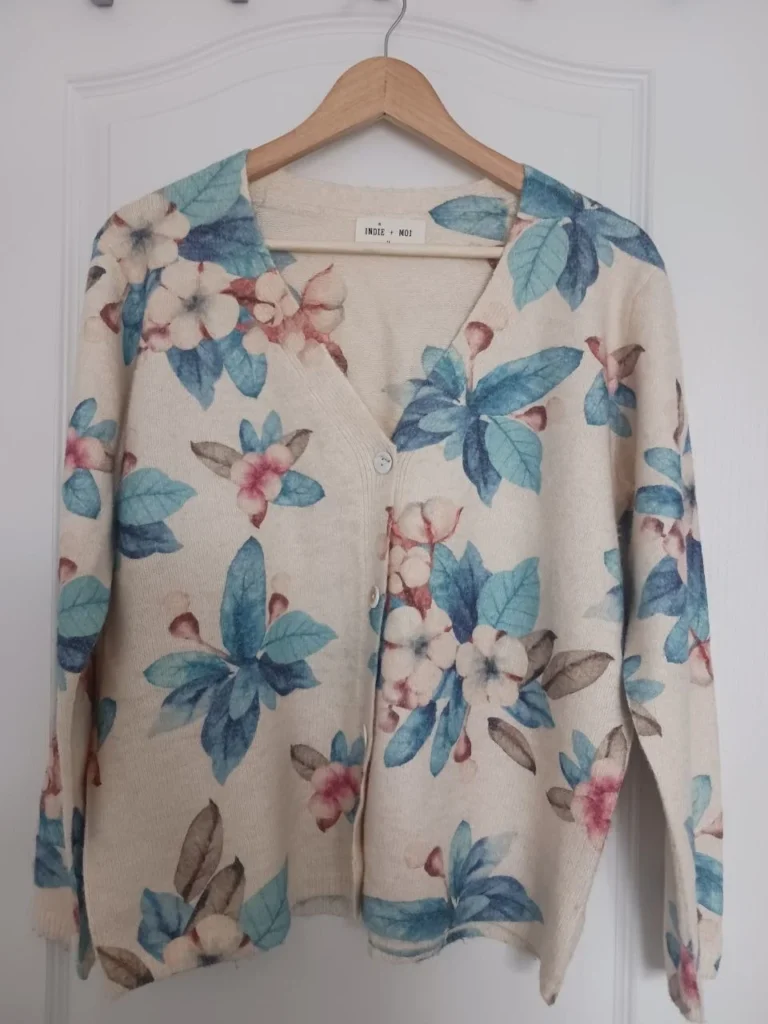 Image for Pull fleuri style cardigan