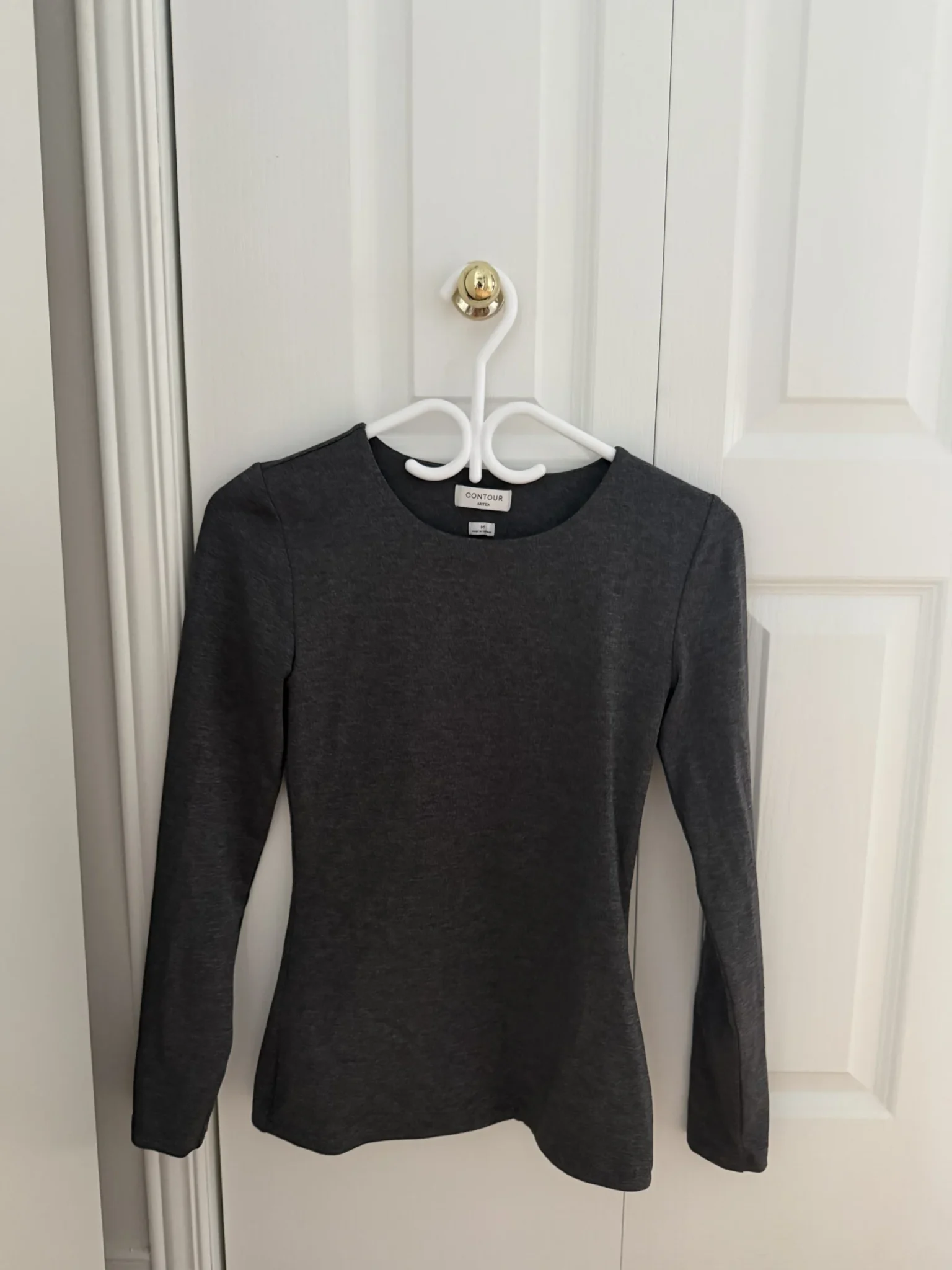 Image for Aritzia High-Neck Top, Medium Grey