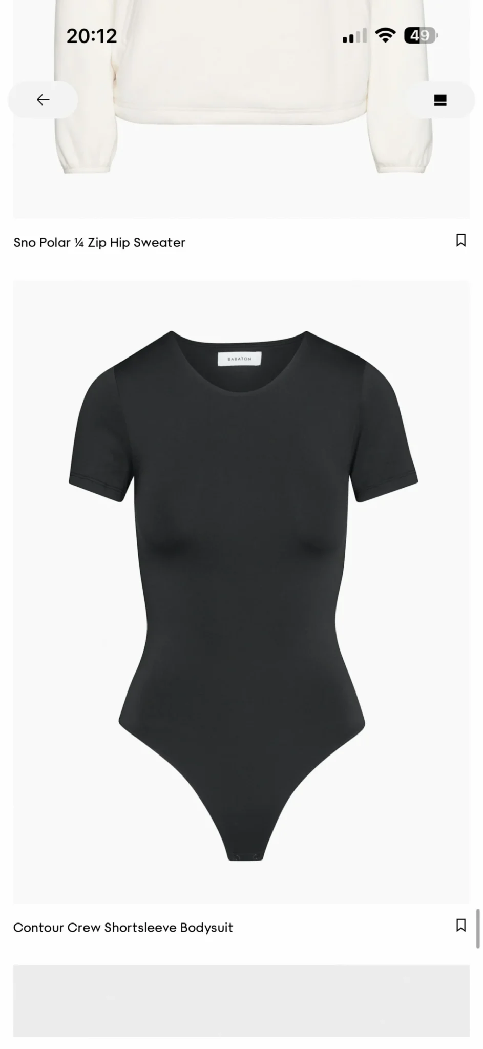 Featured image for Aritzia Babaton bodysuit, medium