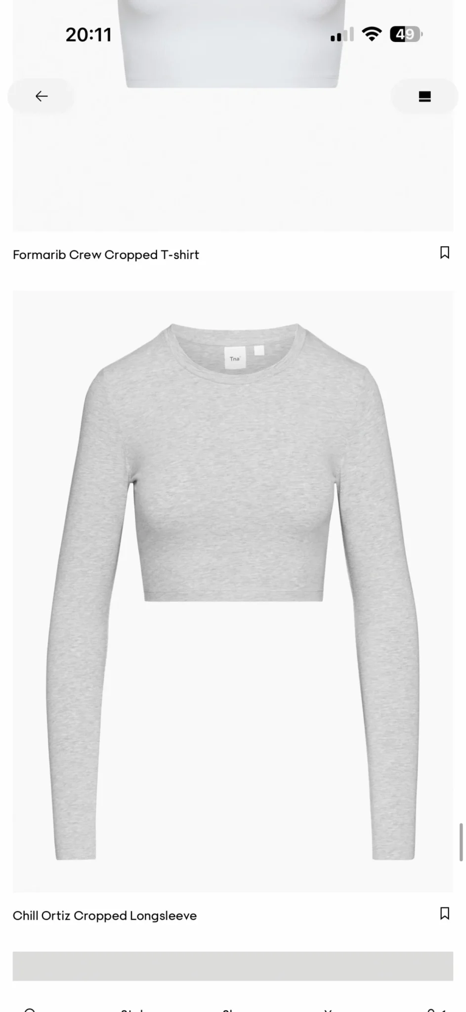 Featured image for Aritzia TNA top, size small