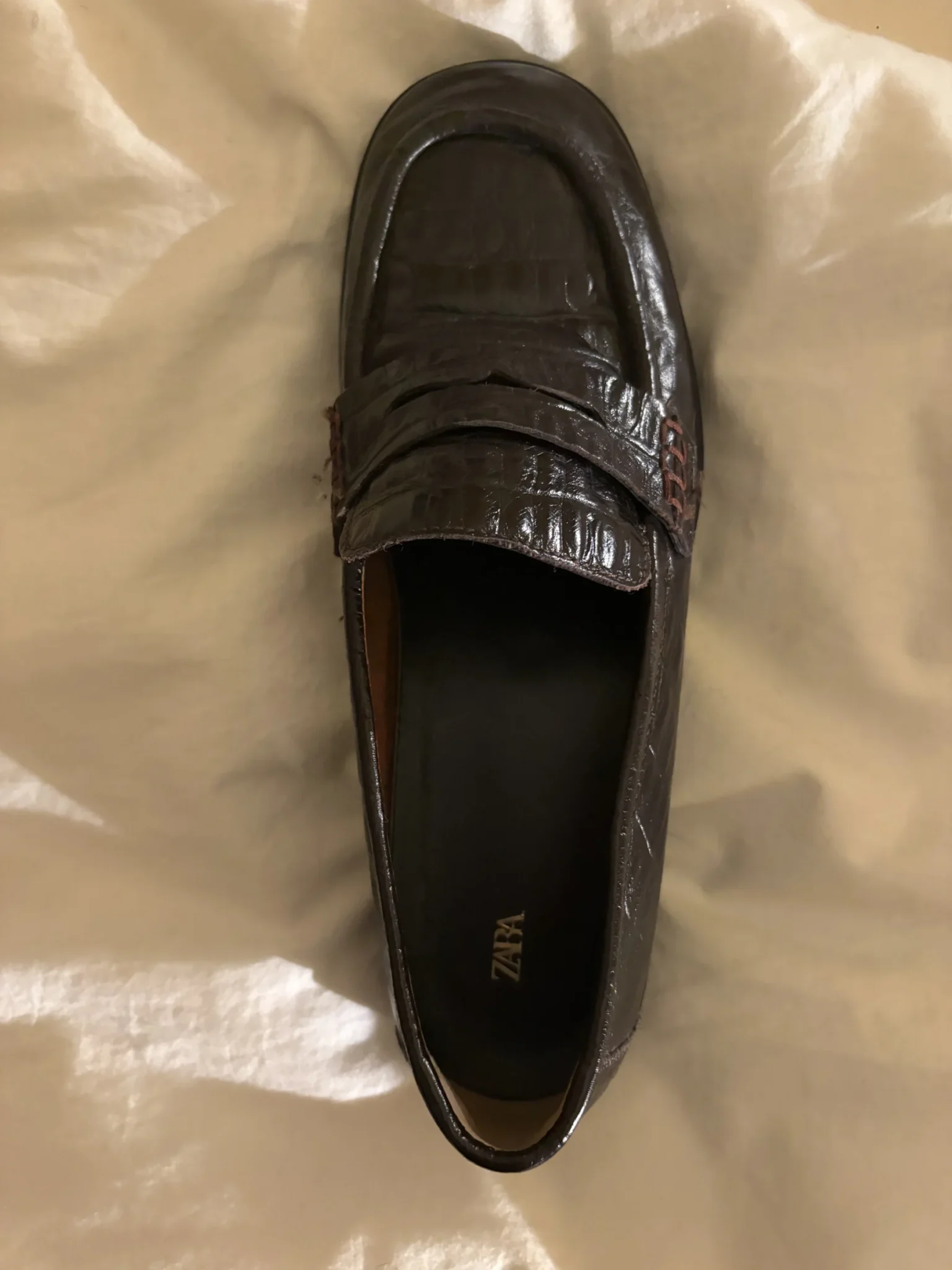 Image for Zara, Burgundy Loafers
