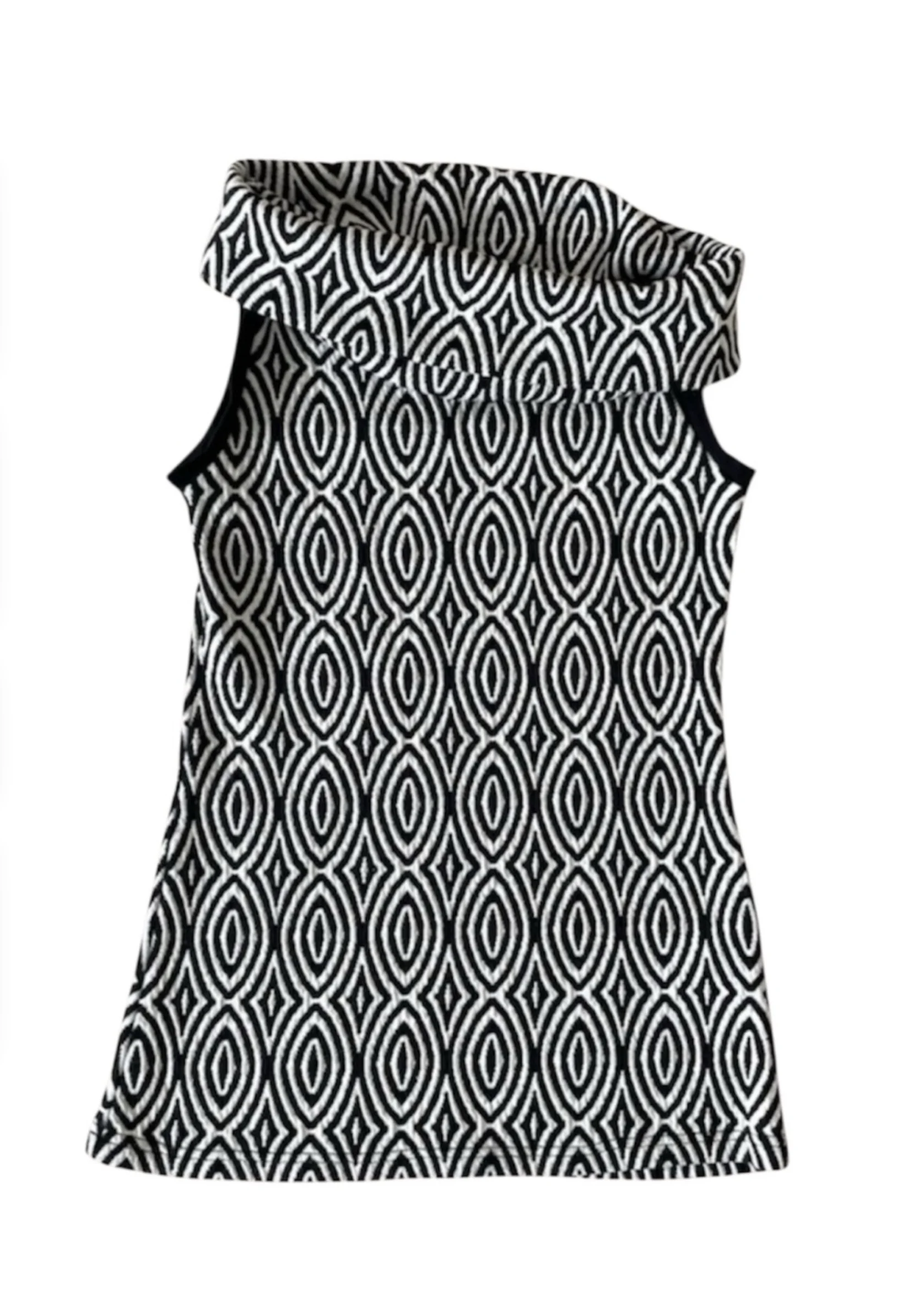 Ruelle sleeveless tunic – Size Medium – Geometric pattern – Made in Canada – In excellent condition *Other seconde main