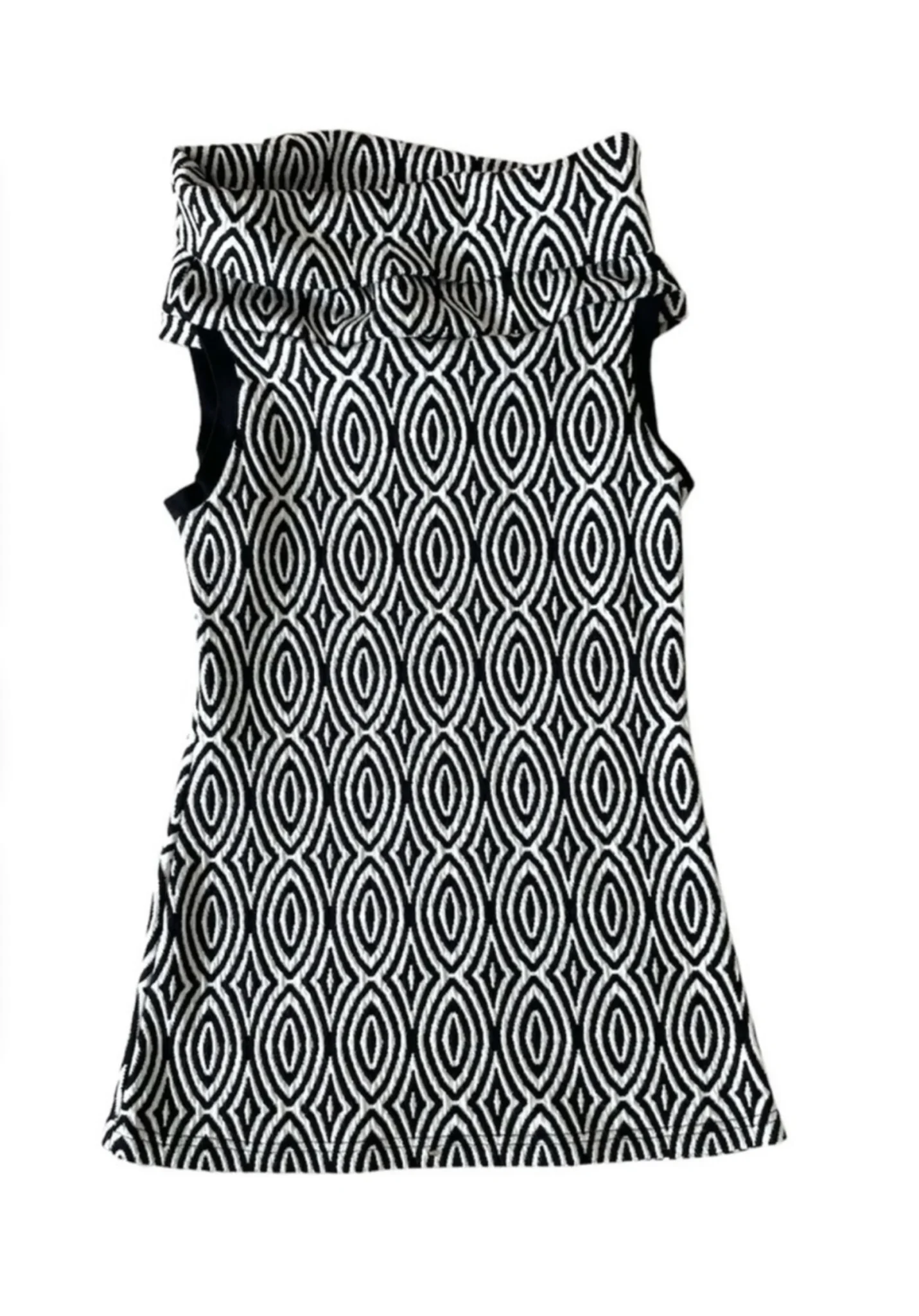 Image for Ruelle sleeveless tunic – Size Medium – Geometric pattern – Made in Canada – In excellent condition