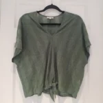 Featured thumbnail for Loose-fitting top with a V-neck