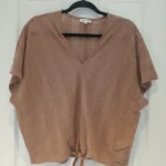 Featured thumbnail for Loose-fitting top with a V-neck