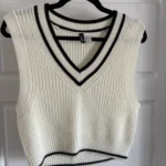Featured thumbnail for HM black and white sleeveless waistcoat