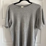 Featured thumbnail for HM grey ribbed T-shirt