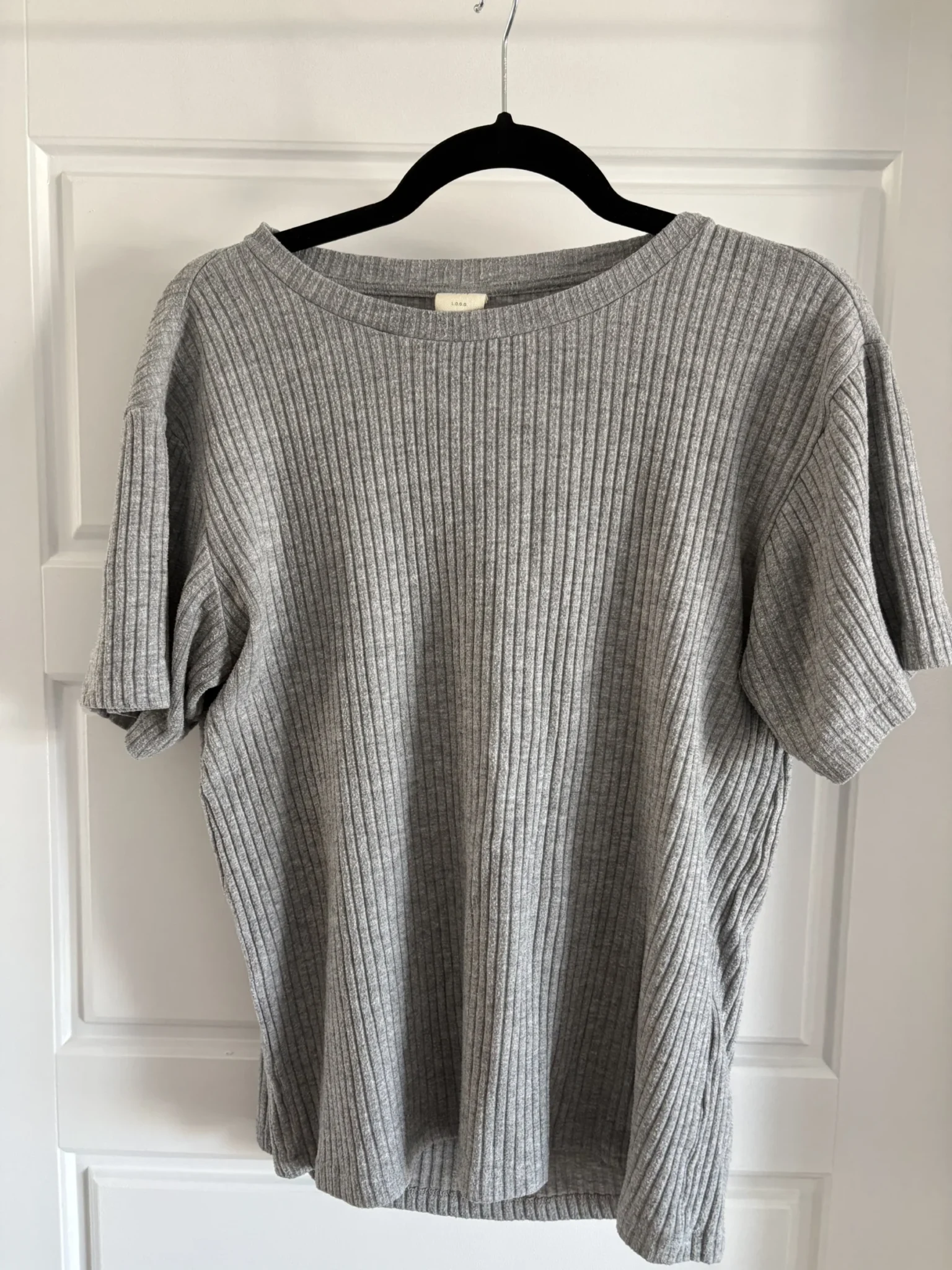 Featured image for HM grey ribbed T-shirt