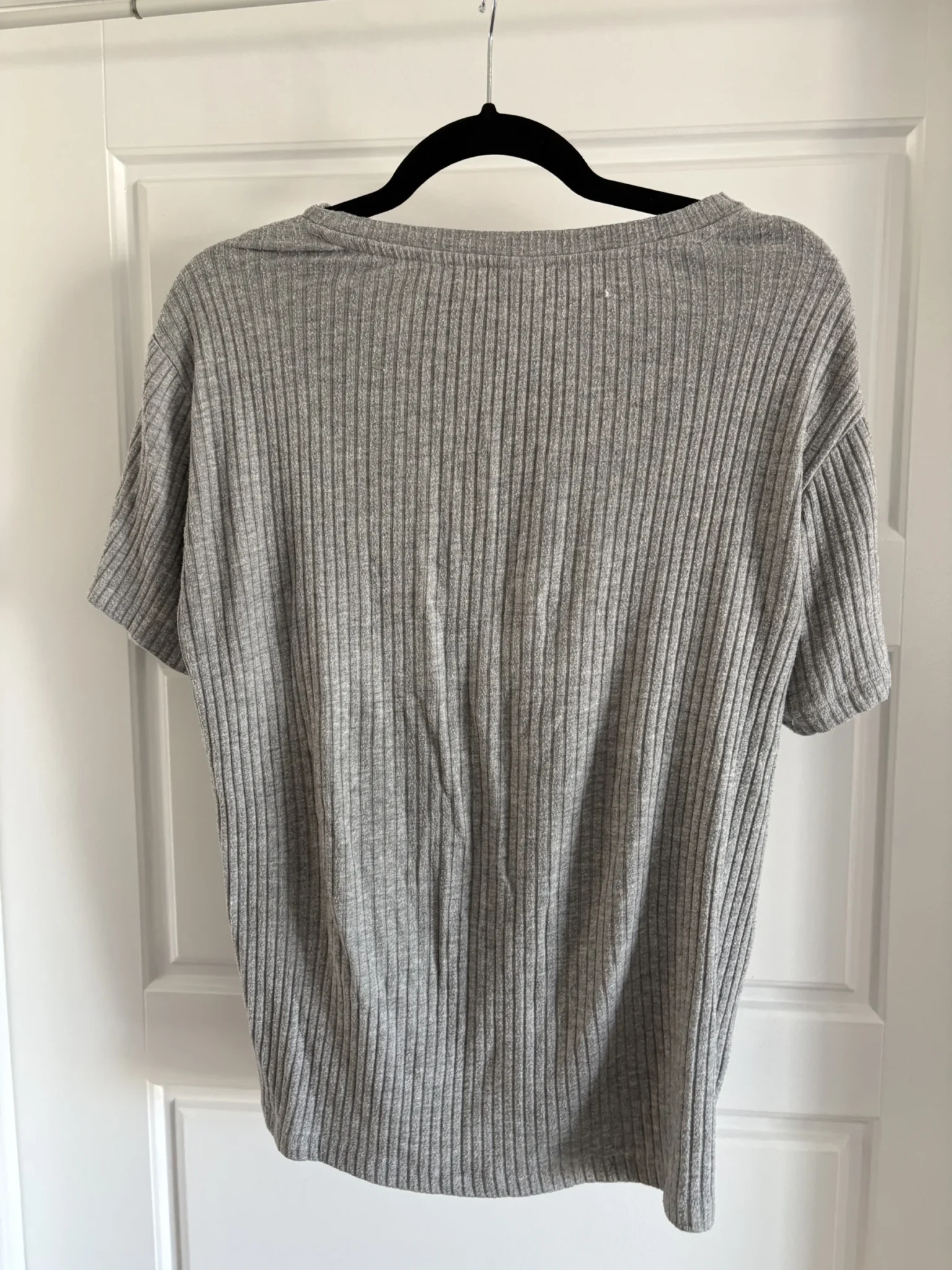 Image for HM grey ribbed T-shirt