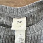 Thumbnail for HM grey ribbed T-shirt