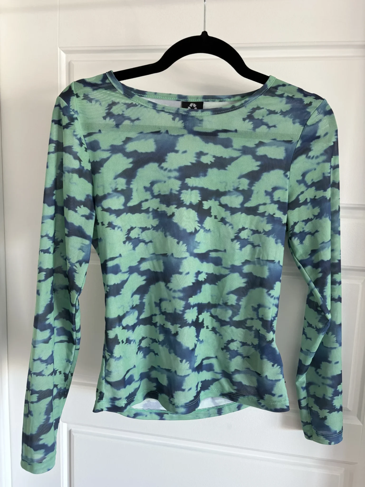 Featured image for Afends green and blue tie-dye sheer waistcoat