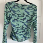 Thumbnail for Afends green and blue tie-dye sheer waistcoat