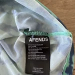 Thumbnail for Afends green and blue tie-dye sheer waistcoat