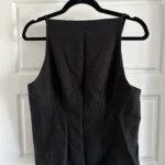 Thumbnail for Twik black sleeveless blouse with buttons