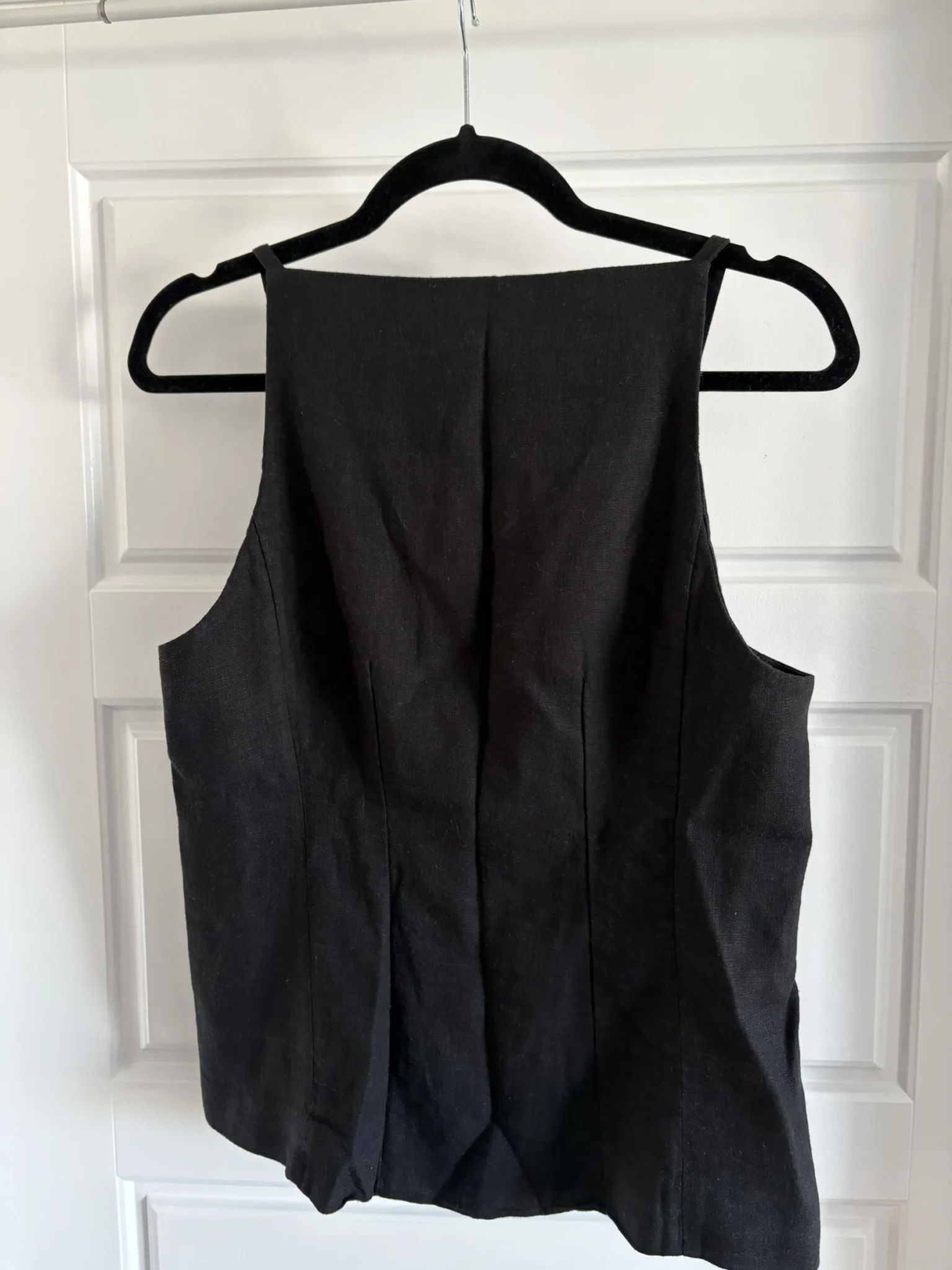 Image for Twik black sleeveless blouse with buttons