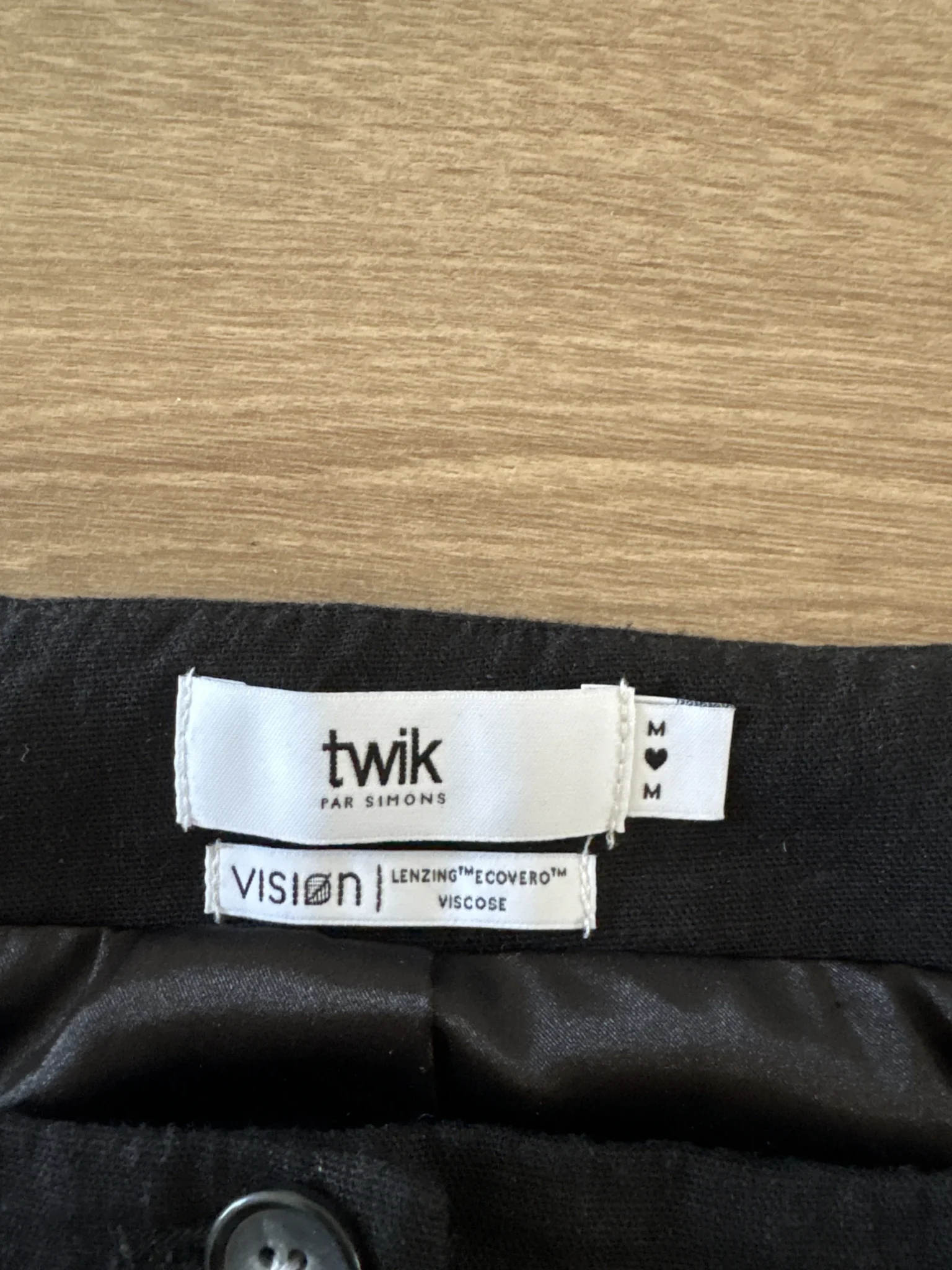 Image for Twik black sleeveless blouse with buttons