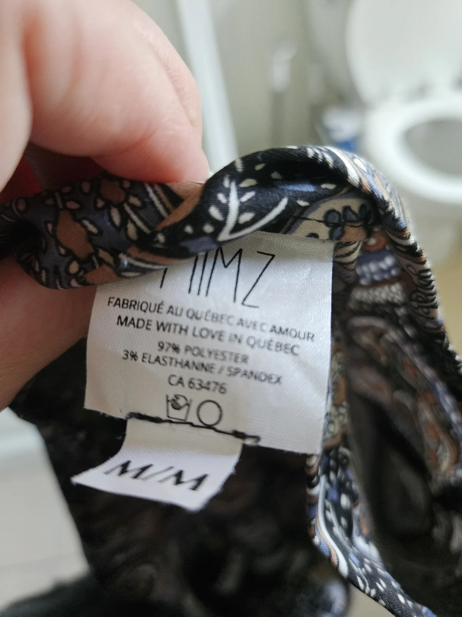 Image for Made in Quebec, Mimz dress with a paisley pattern