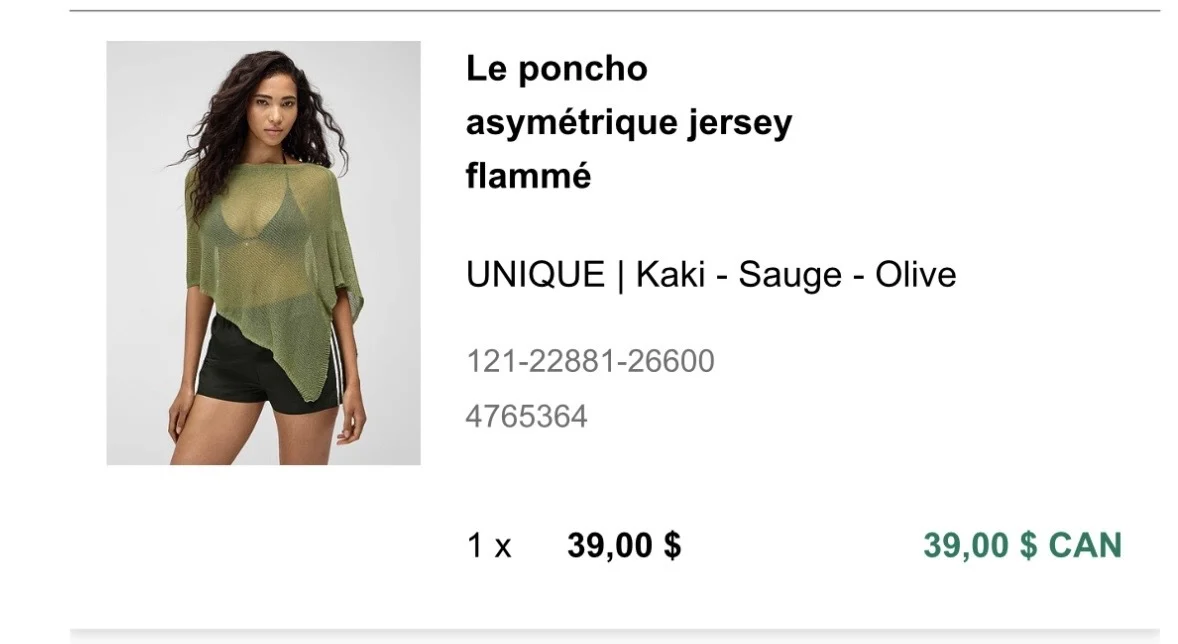 Image for Asymmetrical green shawl