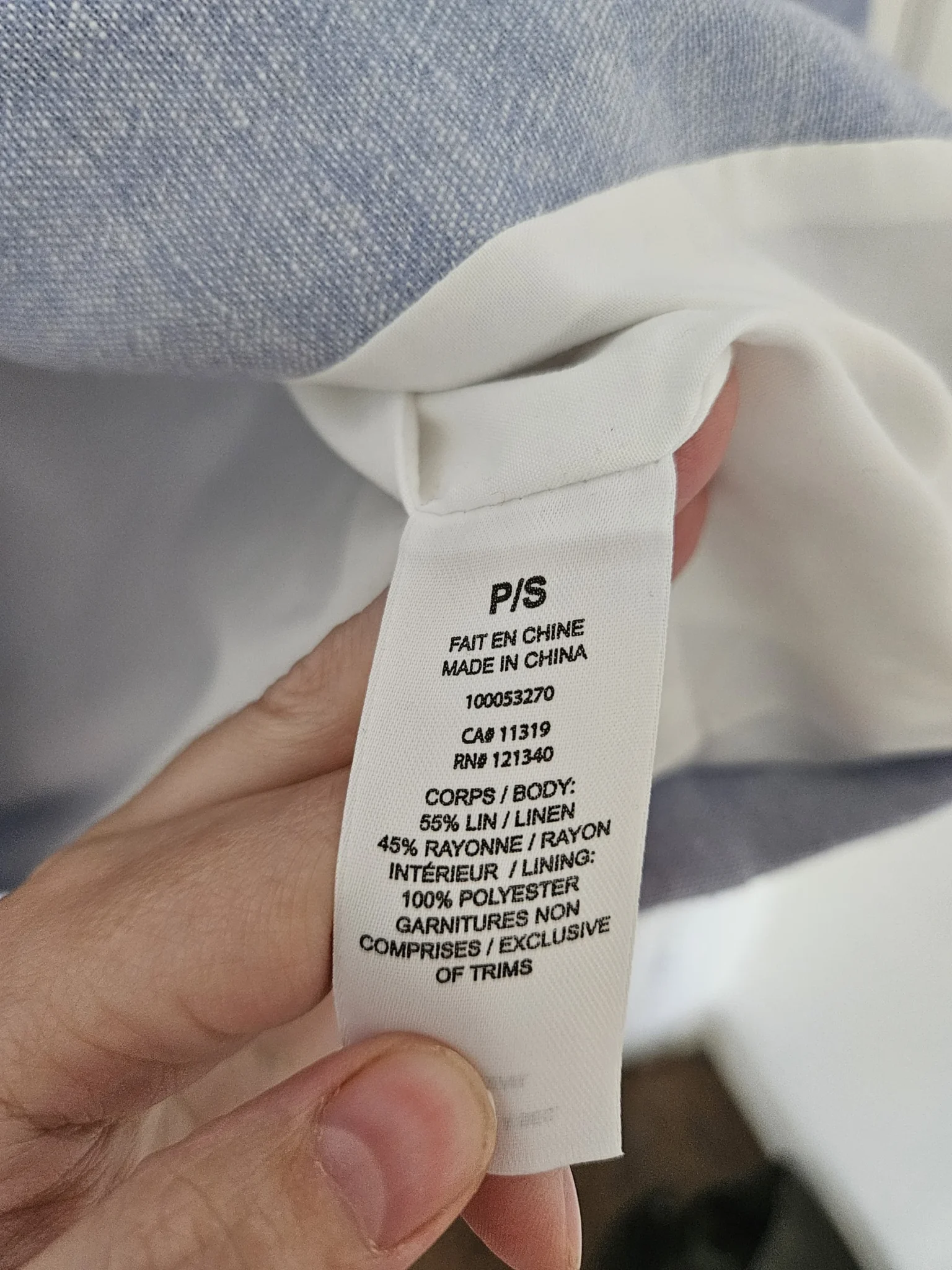 Image for Linen-blend jacket